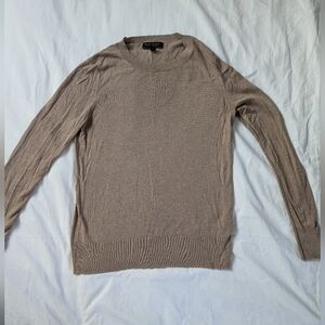 Banana Republic Beige Silk Cashmere Crew Neck Sweater Size Small